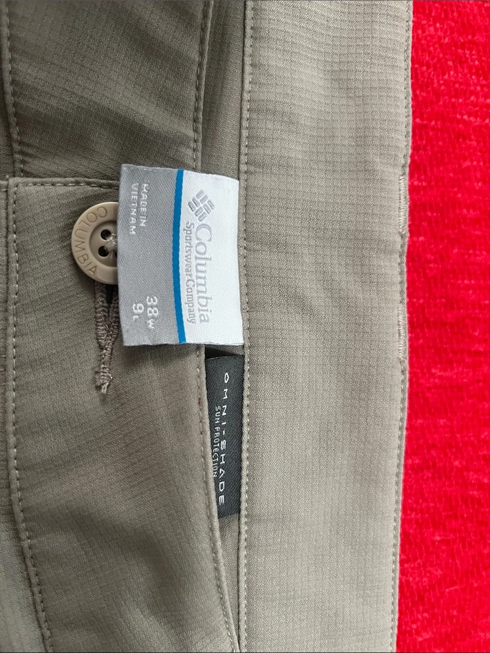 Columbia Men's Olive Khaki Outdoor Shorts